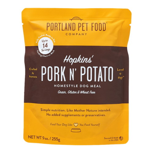Portland Pet Gently Cooked Hopkin's Grain-Free Pork & Potato Dog Food 9oz