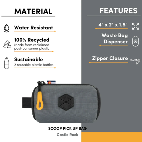 OllyDog Scoop Pickup Bag Dog Poop Waste Bag Dispenser