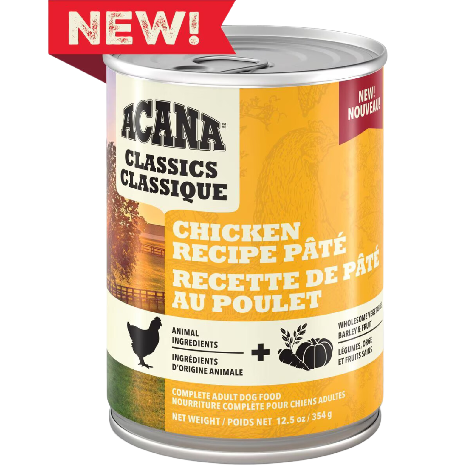 Acana Classics Chicken Recipe Pate Wet Dog Food 12.5 oz