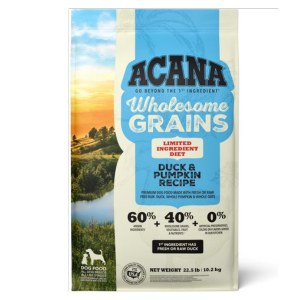 Acana Wholesome Grains Duck & Pumpkin Recipe Dry Dog Food