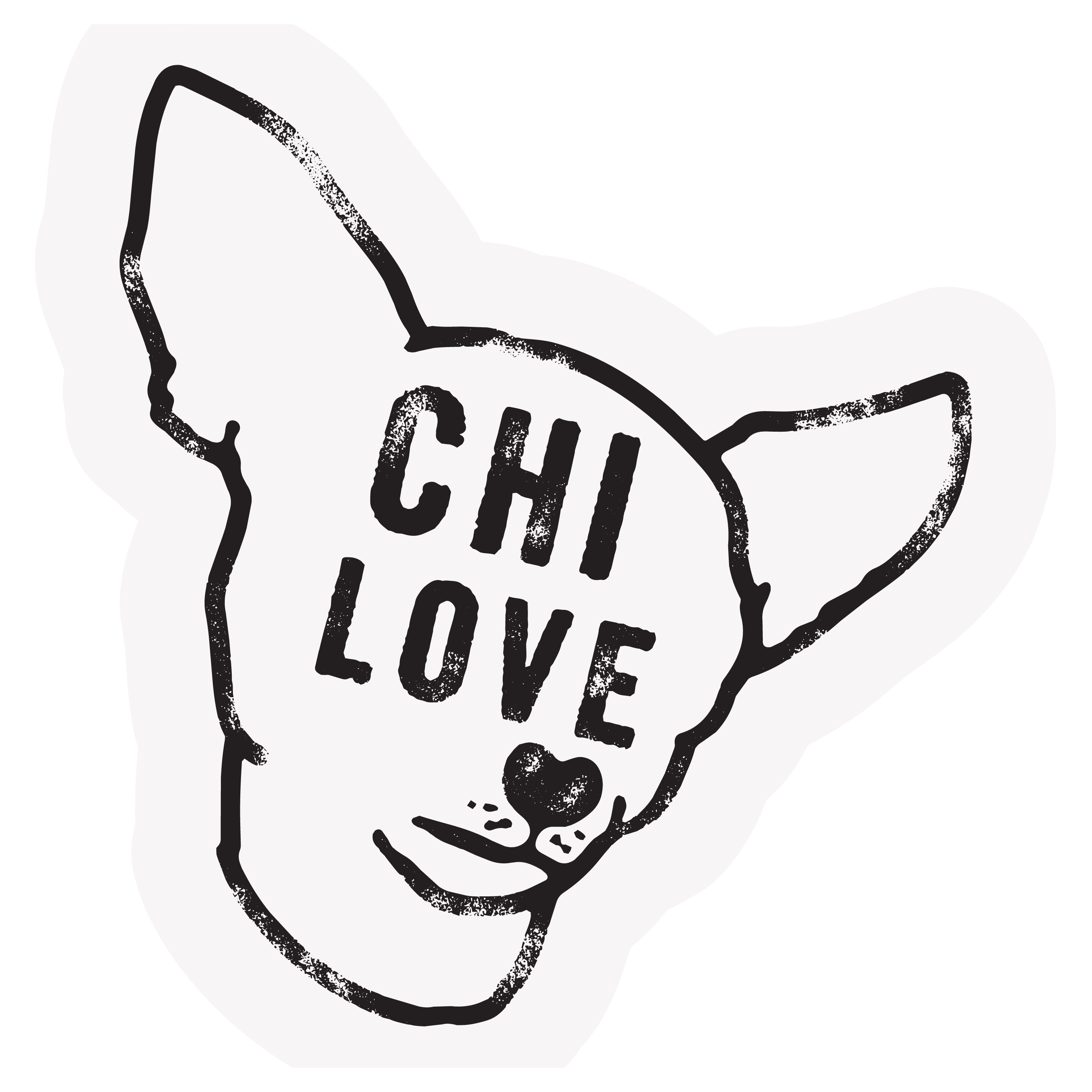 The Pet Foundry Chihuahua Love Vinyl Sticker