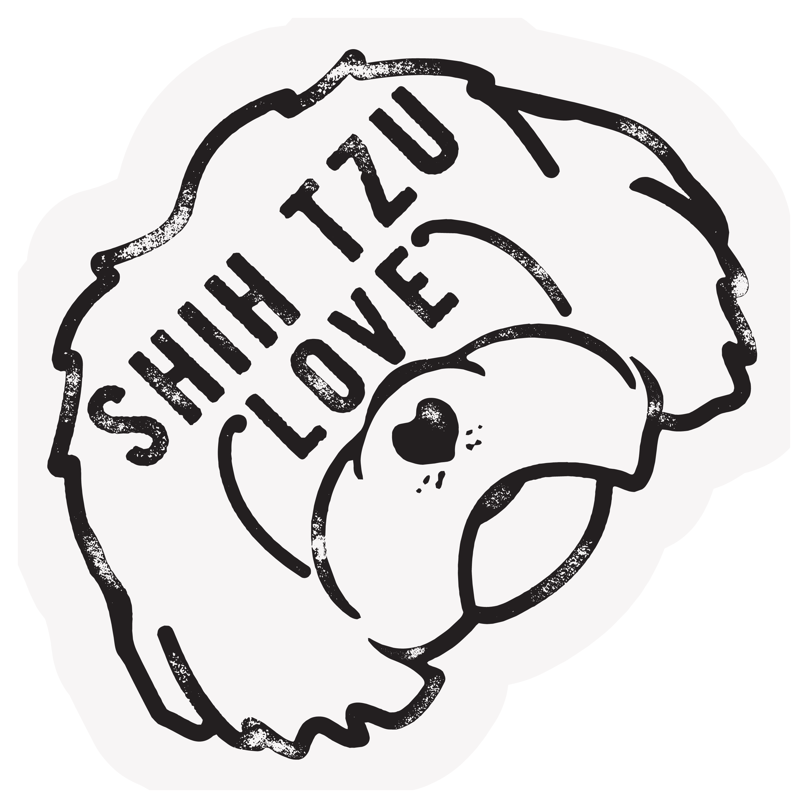 The Pet Foundry Shih Tzu Love Vinyl Sticker