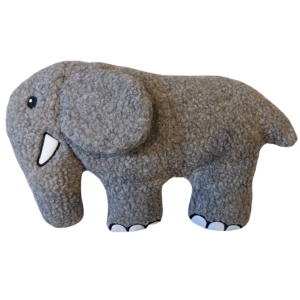 Barker's Bowtique Earl The African Elephant Wildlife Fleece Dog Toy - Mutts & Co.