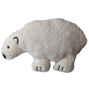 Barker's Bowtique Polar Bear Fleece Dog Toy - Mutts & Co.