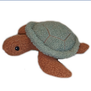 Barker's Bowtique Sammy The Sea Turtle Wildlife Fleece Dog Toy