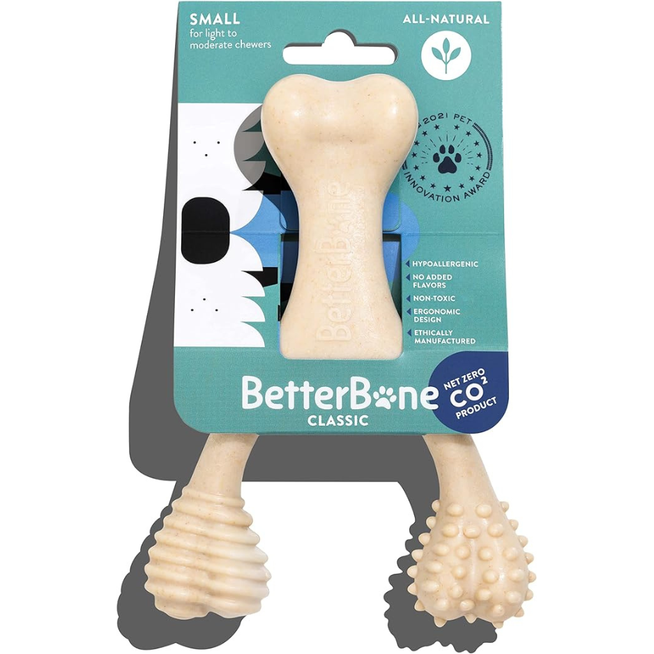 BetterBone Soft Density All-Natural Dog Toy Classic-Hypoallergenic