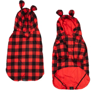 Big and Little Dogs Buffalo Plaid Raincoat for Dogs - Mutts & Co.