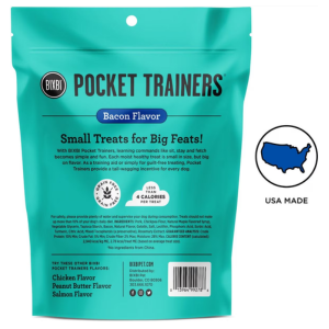 Bixbi Pocket Trainers Bacon Dog Treats 6oz