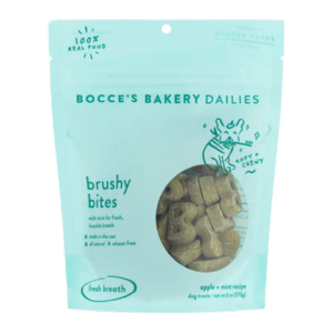 Bocce's Bakery Brushy Bites Soft & Chewy Dental Treats for Dogs - Mutts & Co.