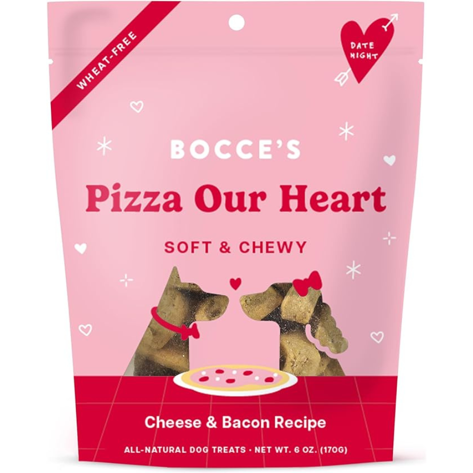 Bocce's Bakery Date Night Pizza Ur Heart Soft & Chewy Dog Treats, 6 oz