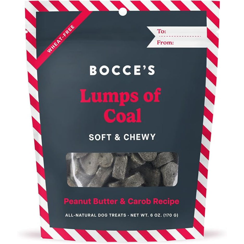 Bocce's Bakery Lumps Of Coal Soft & Chewy Dog Treats 6 oz