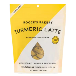 Bocce's Bakery Turmeric Latte Biscuits Dog Treats, 5 oz - Mutts & Co.