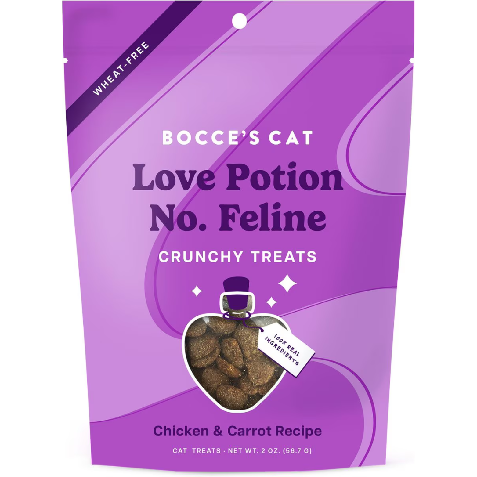 Bocce's Bakery Valentine's Crunchy Love Potion No. Feline Cat Treats, 2oz