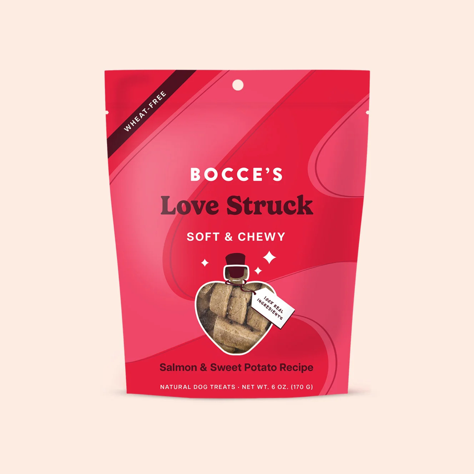 Bocce's Bakery Valentine's Soft & Chewy Love Struck Dog Treats, 6 oz