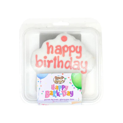 Bosco & Roxy's Prepackaged Happy Birthday Cupcake 4" Dog Treats