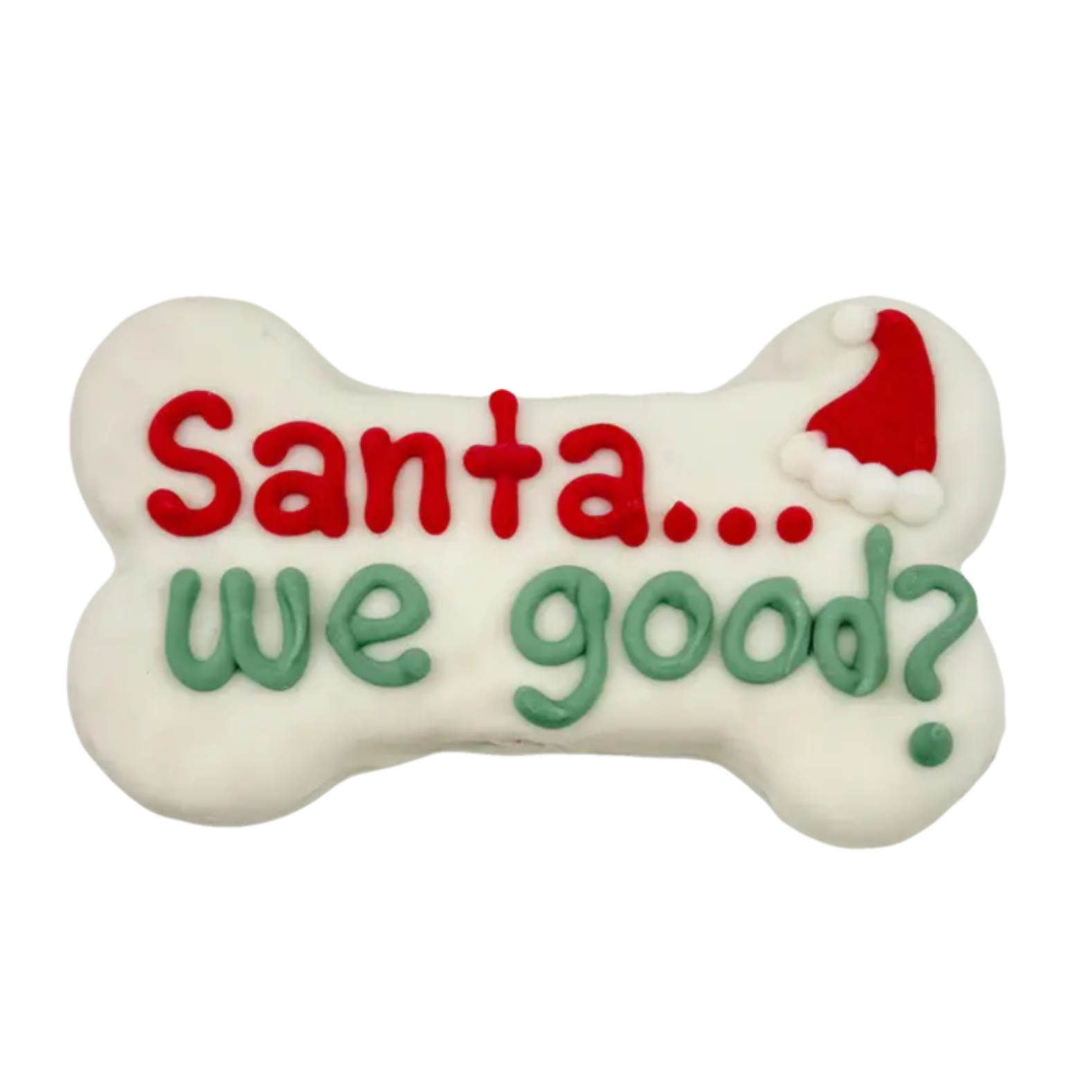 Bosco & Roxy's Santa we Good? 6" Bone Holiday Gourmet Cookie