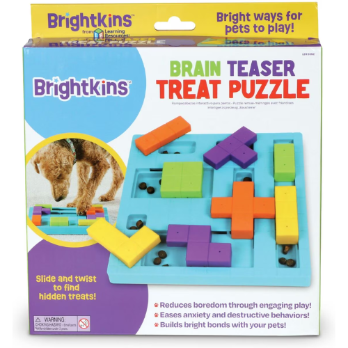 Brightkins Dog Brain Teaser Interactive Treat Puzzle Dog Toy