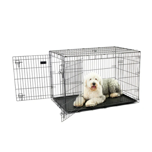 Carlson Pet Products Double Door Dog Crate Black