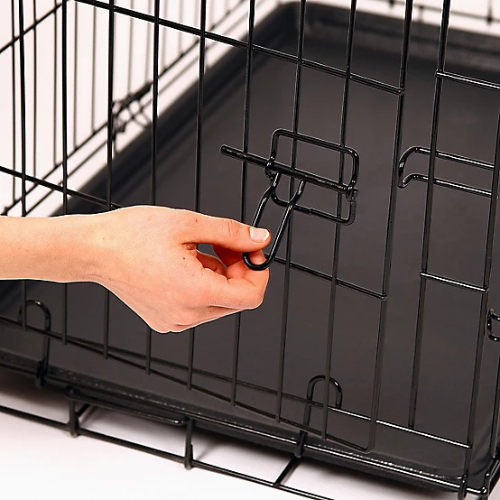 Carlson Pet Products Double Door Dog Crate Black