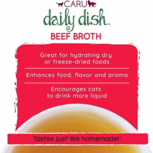 Caru Daily Dish Beef Broth for Dogs & Cats 1.1 lbs - Mutts & Co.