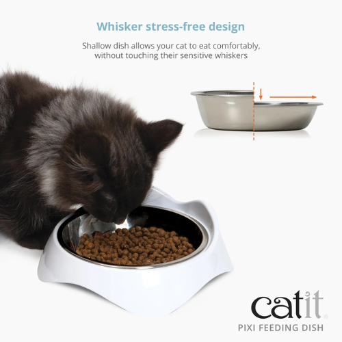 Catit PIXI Cat Feeding Dish White