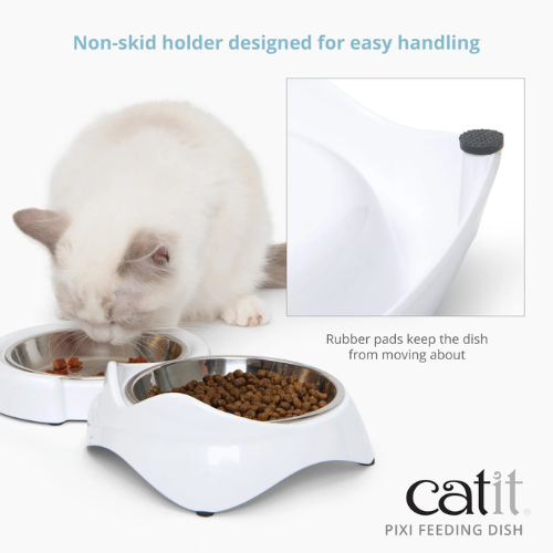 Catit PIXI Cat Feeding Dish White