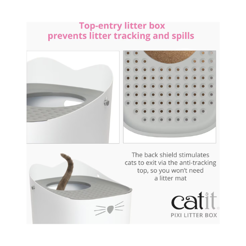 Catit Pixi Cat Litter Box Grey