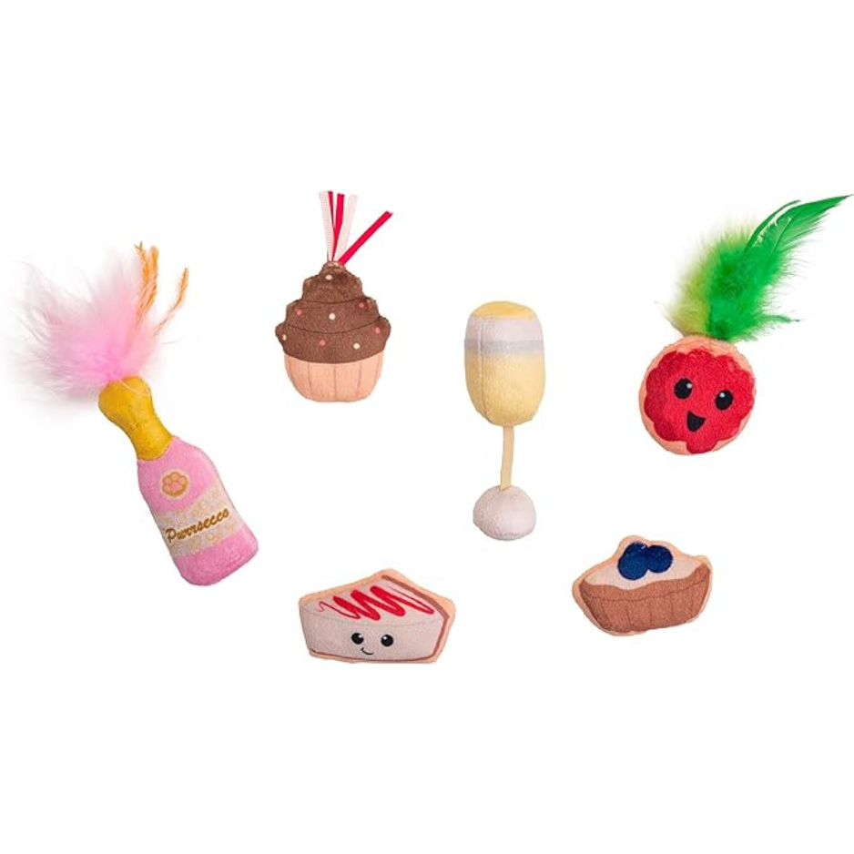 Catstages Purrsecco & Cupcakes Cat Toys 6 PK
