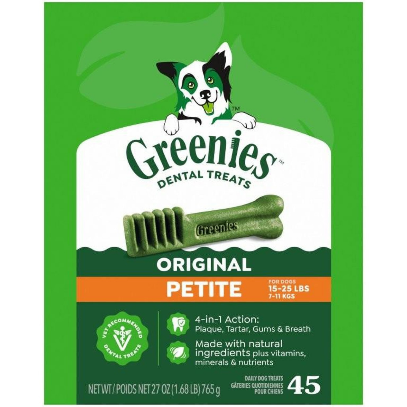 Greenies Dental Dog Treat Tub, 27-oz