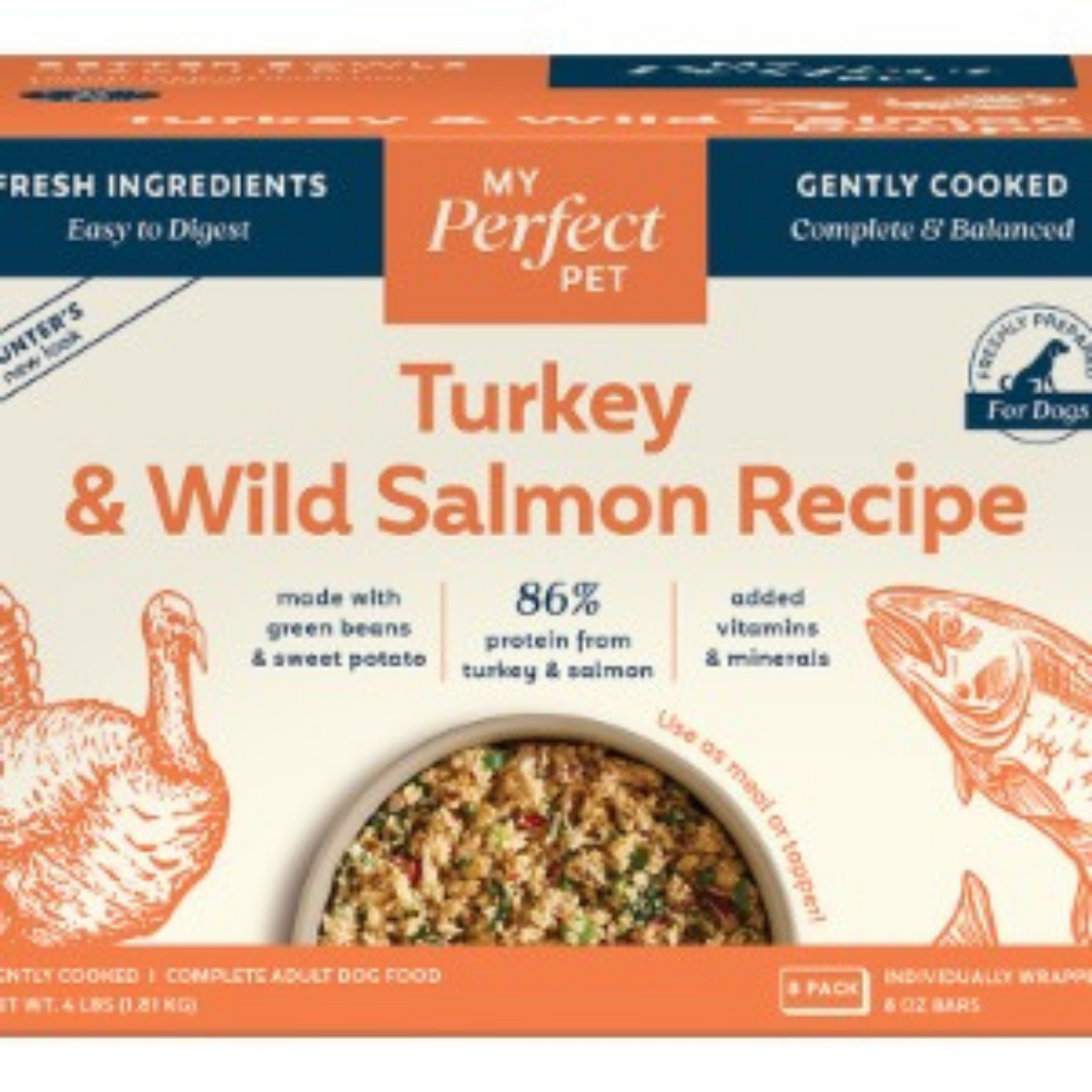 My Perfect Pet Hunter's Turkey & Salmon Blend Gently Cooked Dog Food
