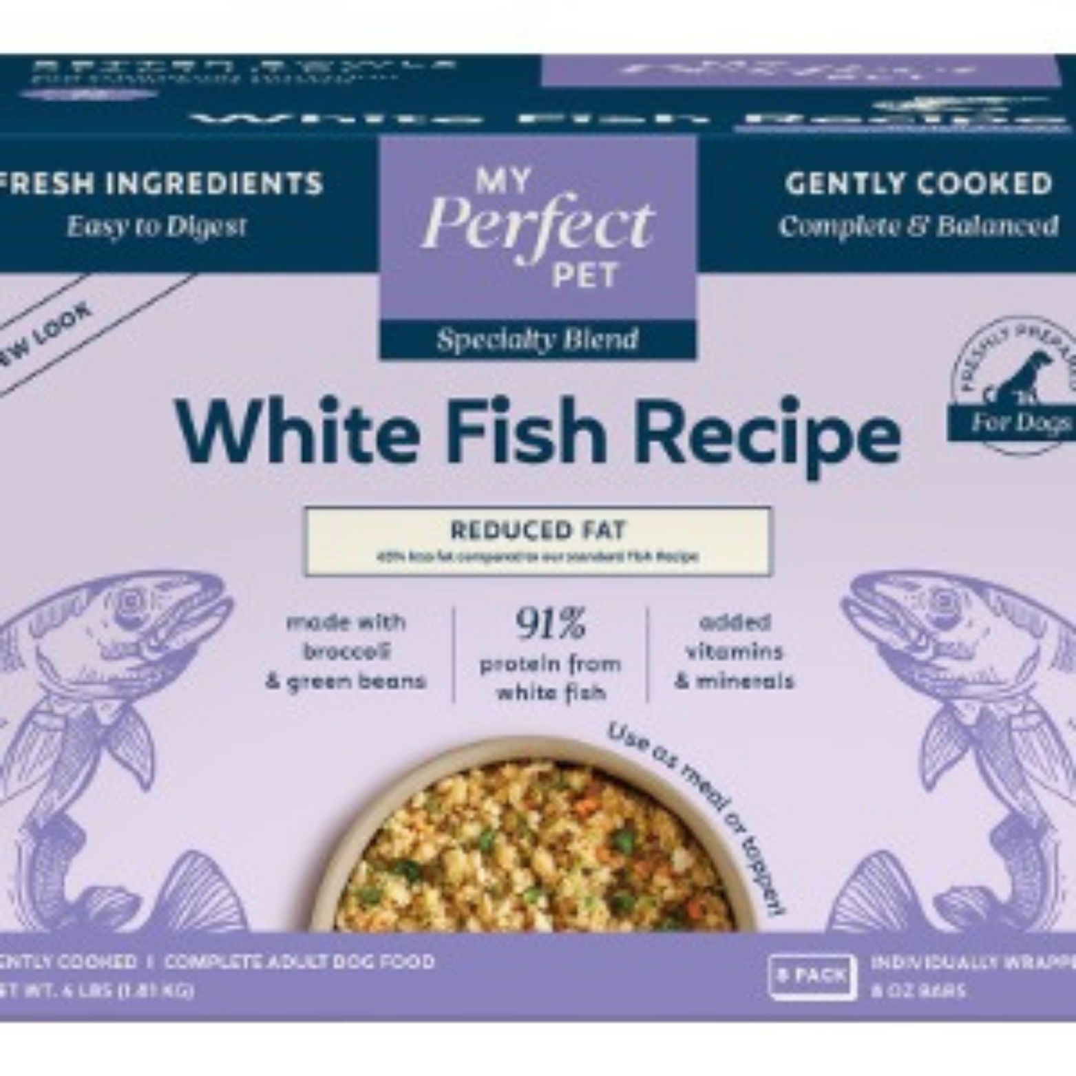 My Perfect Pet Low Fat Grain Free Cod Blend Frozen Gently Cooked Adult Dog Food