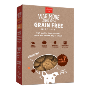 Cloud Star Wag More Bark Less Grain-Free Oven Baked with Pumpkin Dog Treats 14 oz
