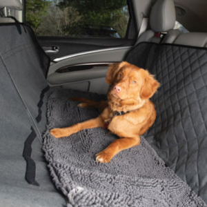 Heather Dog Hammock Car Seat Cover, Charcoal