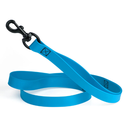 Dogline Biothane Waterproof Multi-Handle Dog 6' Lead Blue