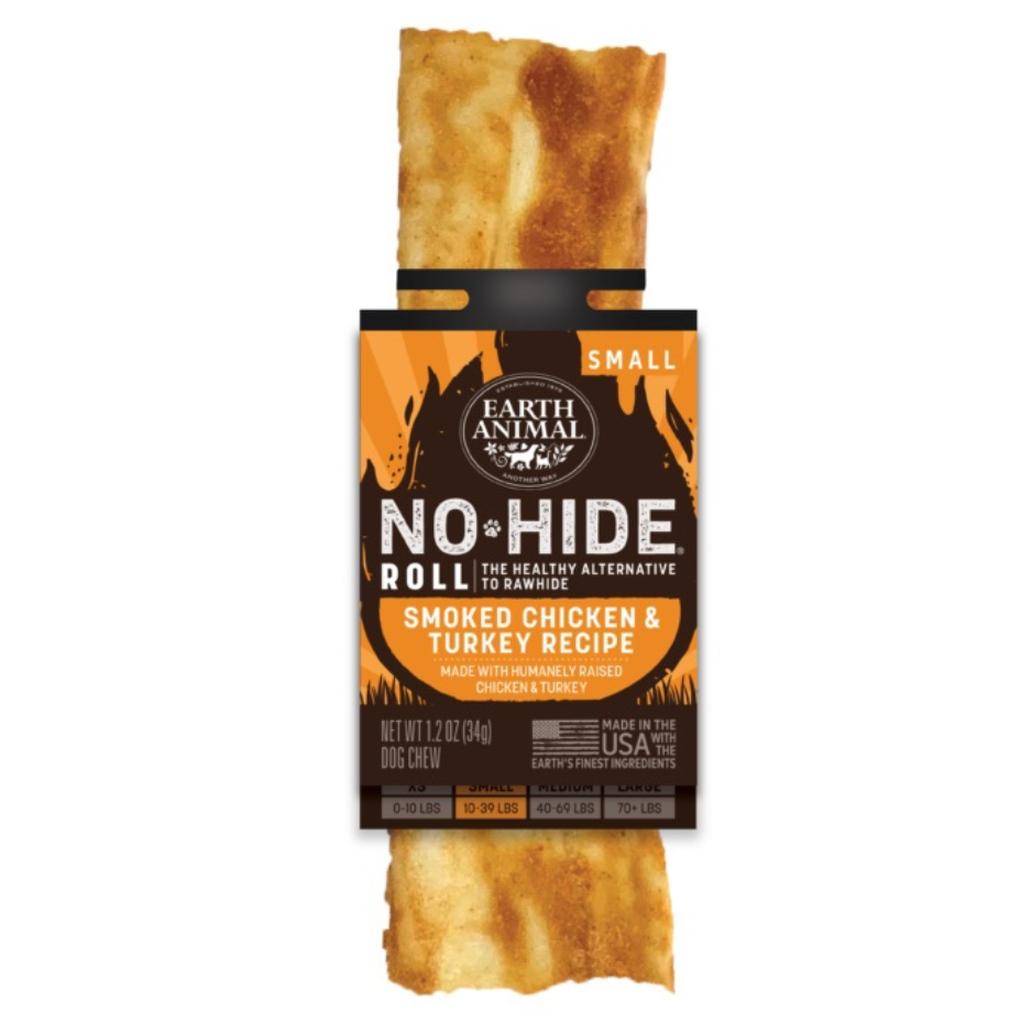 Earth Animal No-Hide Barbeque Smoked Chicken and Turkey Chew Bulk