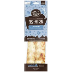 Earth Animal No-Hide Holiday Feast Chew Strip 4 count Dog Chew
