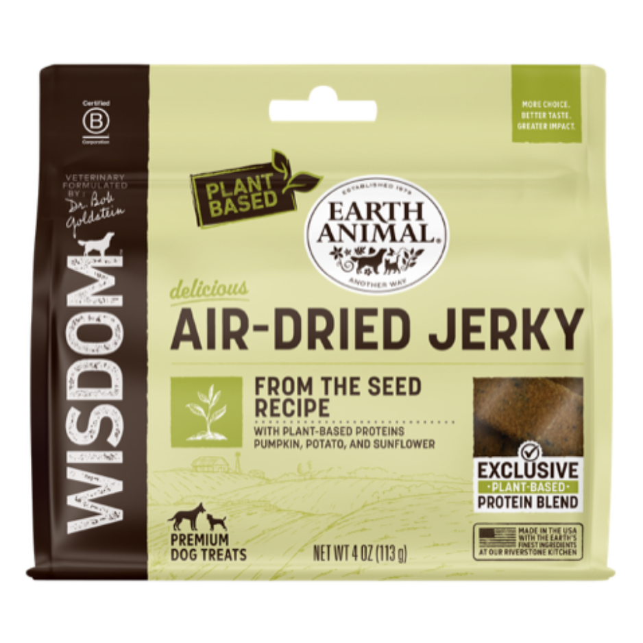 Earth Animal Wisdom Air-Dried Jerky for Dogs From the Seed
