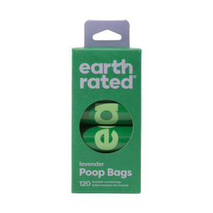 Earth Rated PoopBags Refill Pack 8 Rolls, 120ct Scented