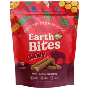 Earthborn Holistic Grain Free EarthBites Bison Soft & Chewy Treats For Dogs 7oz - Mutts & Co.