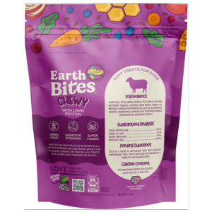 Earthborn Holistic Grain Free EarthBites Lamb Soft & Chewy Treats For Dogs 7oz - Mutts & Co.
