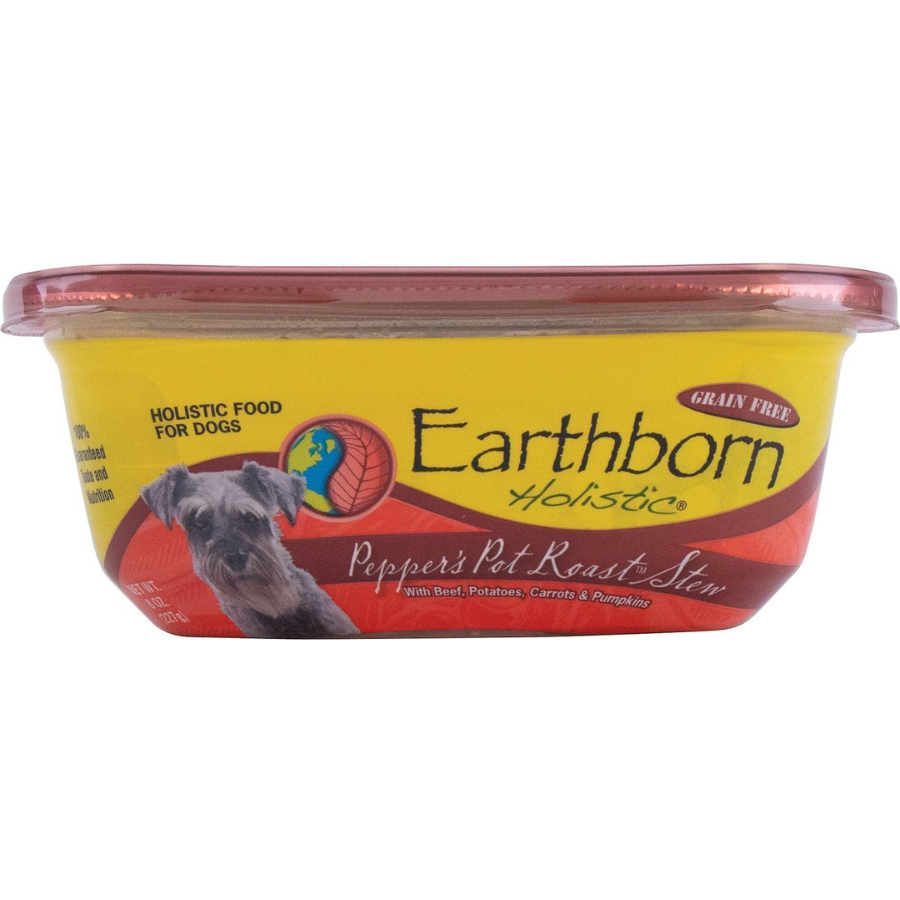 Earthborn Holistic Pepper's Pot Roast Grain-Free Natural Moist Dog Food, 9-oz