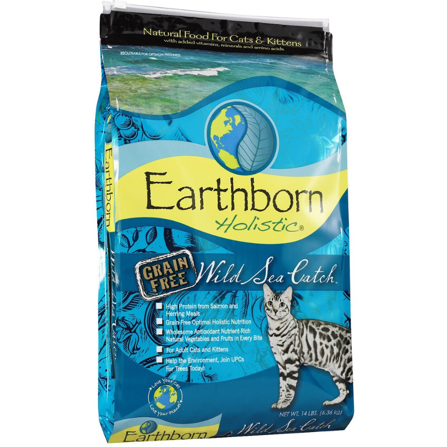 Earthborn Holistic Wild Sea Catch Grain Free Natural Dry Cat & Kitten Food - Mutts & Co.