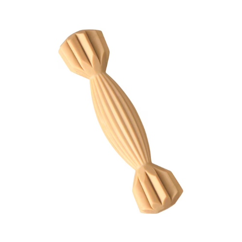 Ethical Pet SPOT Love the Earth Natural Rubber Groovy Bone Dog Toy, 7"