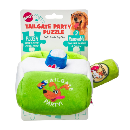 Ethical Pet SPOT Tailgate Party Dog Puzzle Toy, 6"