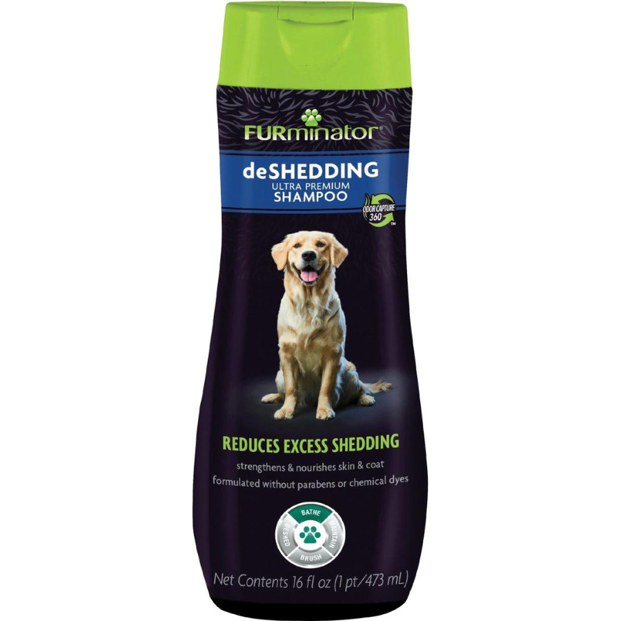 FURminator DeShedding Ultra Premium Shampoo For Dogs, 16-oz bottle - Mutts & Co.