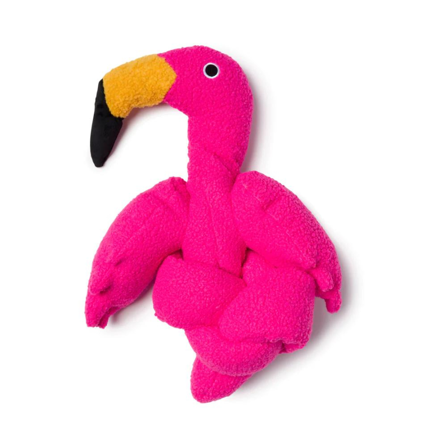 Fab Dog Twisty Flamingo Dog Toy