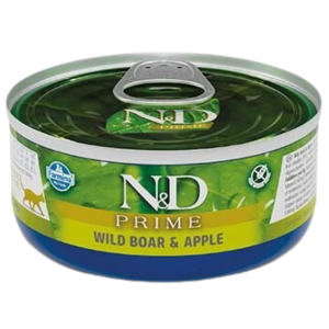 Farmina N&D Grain-Free Boar & Apple Formula Canned Cat Food, 2.5-oz - Mutts & Co.