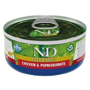 Farmina N&D Grain-Free Chicken & Pomegranate Formula Canned Cat Food, 2.5-oz - Mutts & Co.