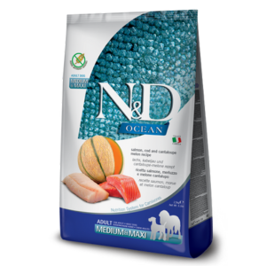 Farmina N&D Prime Ocean Salmon, Cod and Cantaloupe Grain-Free Medium &