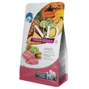 Farmina N&D Spelt, Oats and Tropical Fruit Selection Pork Medium / Maxi Adult Dog Food - Mutts & Co.